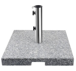 Klassisk grå granit parasolfod på 40 kg