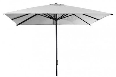 Care-line Oasis parasol i aluminum og snoretræk i str. 2 x 2 og 3 x 3 meter