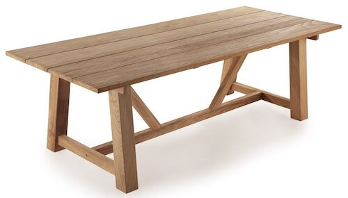 Hercules massivt plankebord med 4 store planker