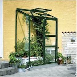 Halls Altan 2 0,9 m2 væg drivhus polycarbonat med 4 mm glas