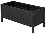 Plus Trend plantekasse grundmalet sort 88 x 37 x 39 cm